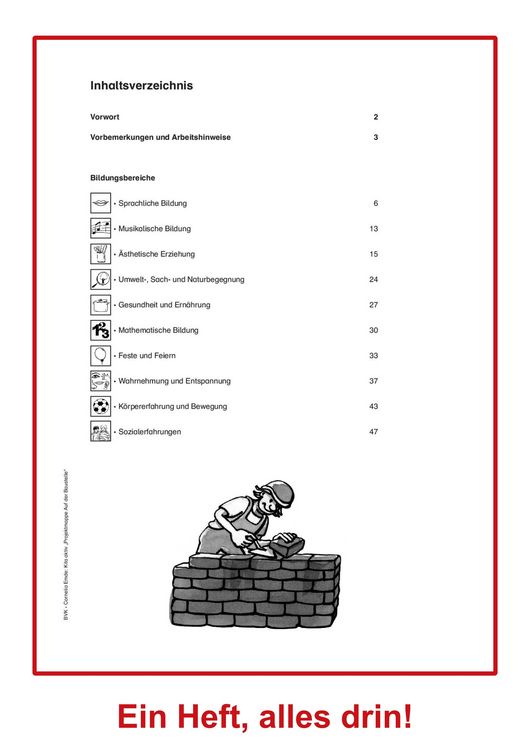 Produktbild: Kita aktiv Projektmappe Auf der Baustelle