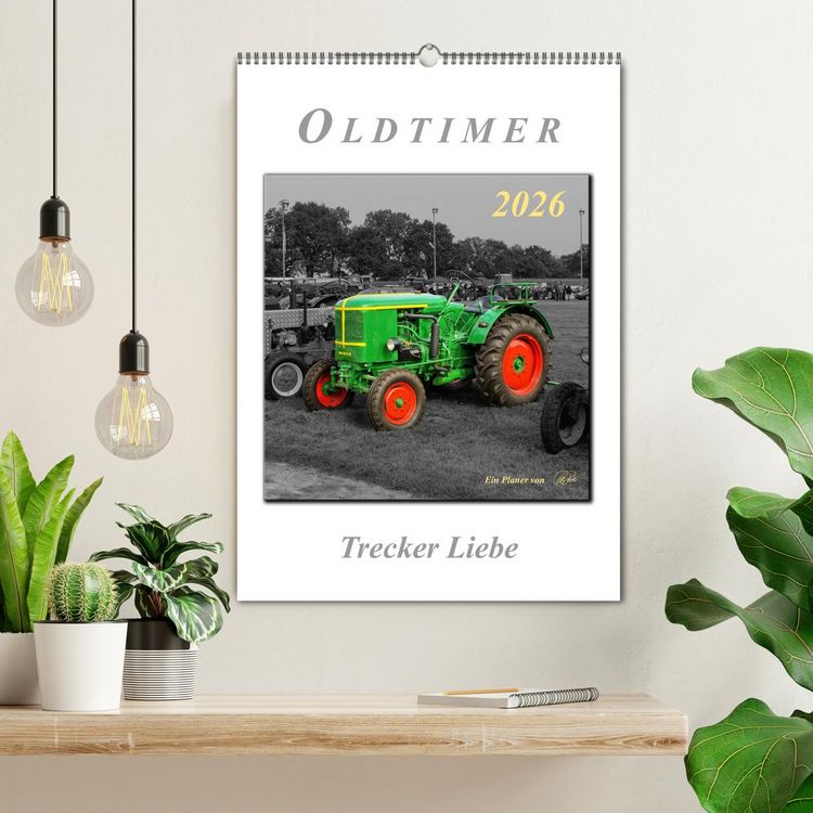 Produktbild: Oldtimer - Trecker Liebe (Wandkalender 2026 DIN A2 hoch), CALVENDO Monatskalender