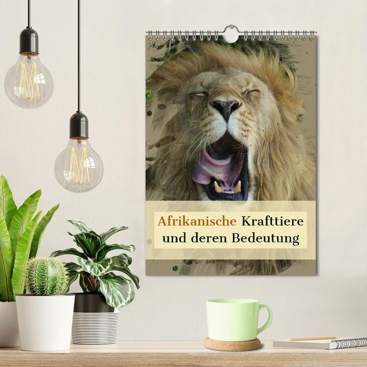 Produktbild: Afrikanische Krafttiere und deren Bedeutung (Wandkalender 2026 DIN A4 hoch), CALVENDO Monatskalender