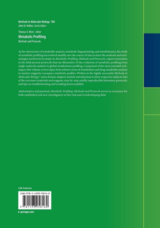 Produktbild: Metabolic Profiling