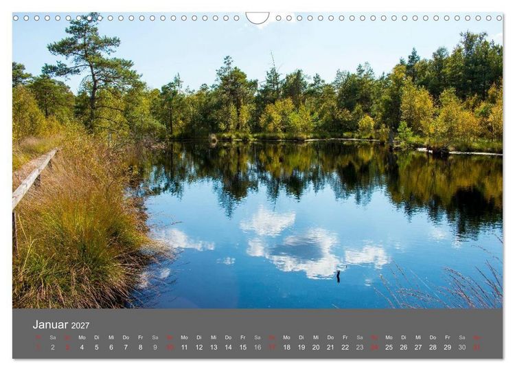 Produktbild: Moor- und Heidelandschaften Niedersachsen (Wandkalender 2027 DIN A3 quer), CALVENDO Monatskalender