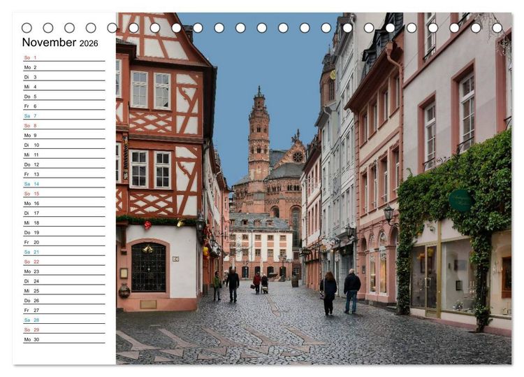 Produktbild: Mainz - Ansichtssache (Tischkalender 2026 DIN A5 quer), CALVENDO Monatskalender