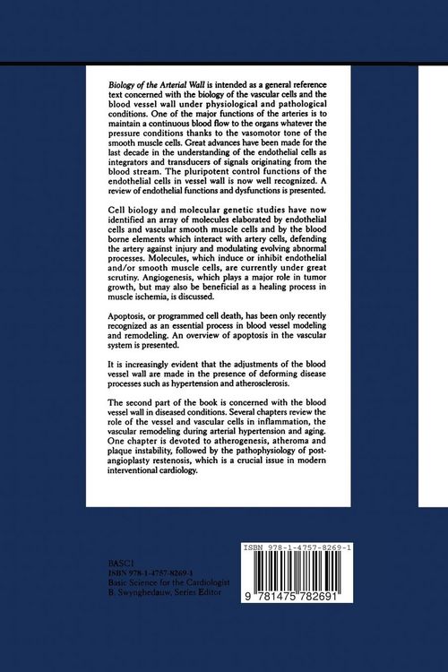 Produktbild: Biology of the Arterial Wall