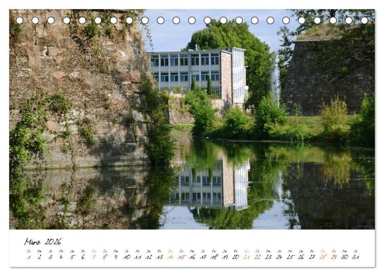 Produktbild: Saarlouis - Stadt des Sonnenk&ouml;nigs (Tischkalender 2026 DIN A5 quer), CALVENDO Monatskalender