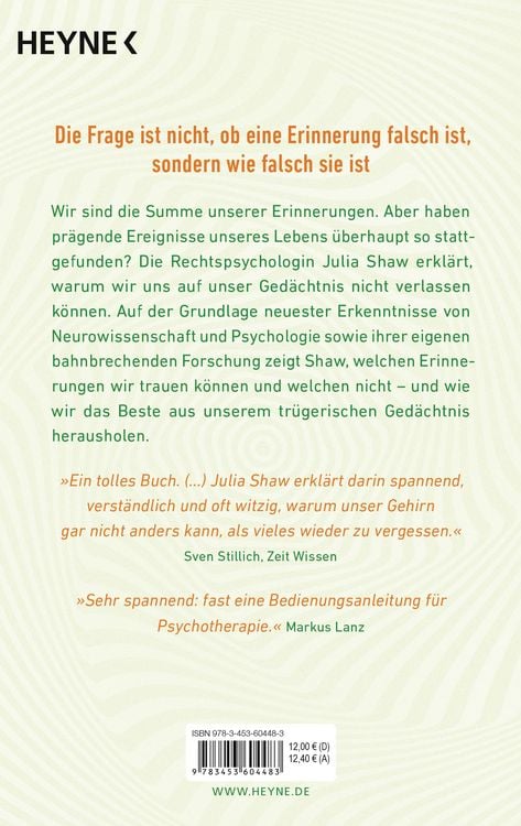 Produktbild: Das tr&uuml;gerische Ged&auml;chtnis