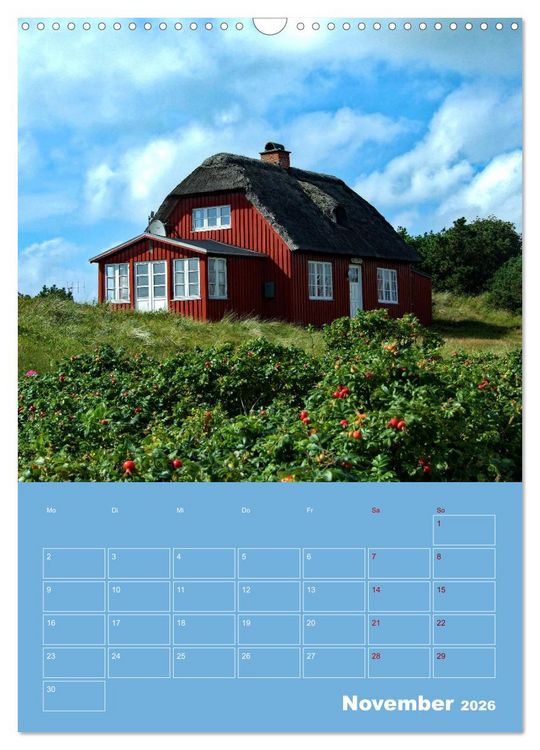 Produktbild: Nordseereise &ndash; J&uuml;tland in D&auml;nemark &ndash; Von Blavand bis Henne Strand (Wandkalender 2026 DIN A3 hoch), CALVENDO Monatskalender
