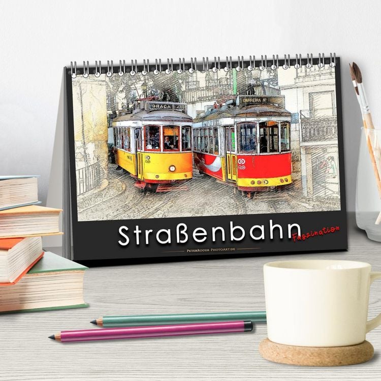 Produktbild: Stra&szlig;enbahn Faszination (Tischkalender 2026 DIN A5 quer), CALVENDO Monatskalender