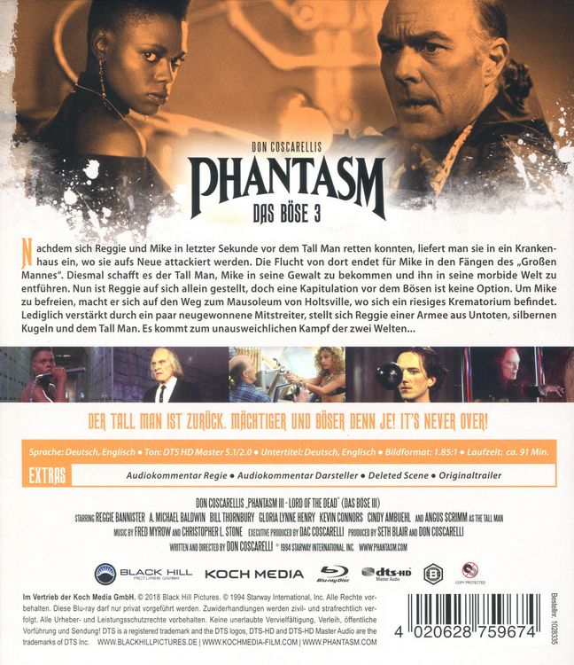 Produktbild: Phantasm III - Das B&ouml;se III - Lord Of The Dead
