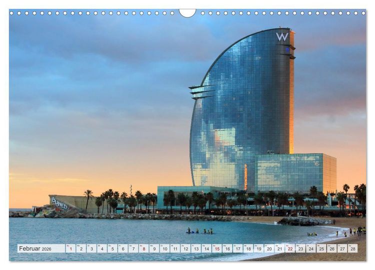 Produktbild: BARCELONA - Metropole am Mittelmeer (Wandkalender 2026 DIN A3 quer), CALVENDO Monatskalender