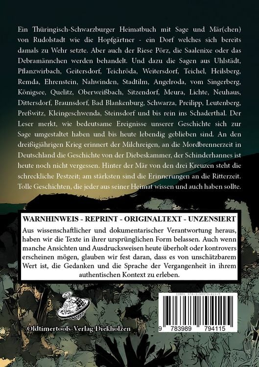 Produktbild: Th&uuml;ringer Sage und M&auml;r - Ein Schwarzburger & Th&uuml;ringer Heimatbuch sowie
