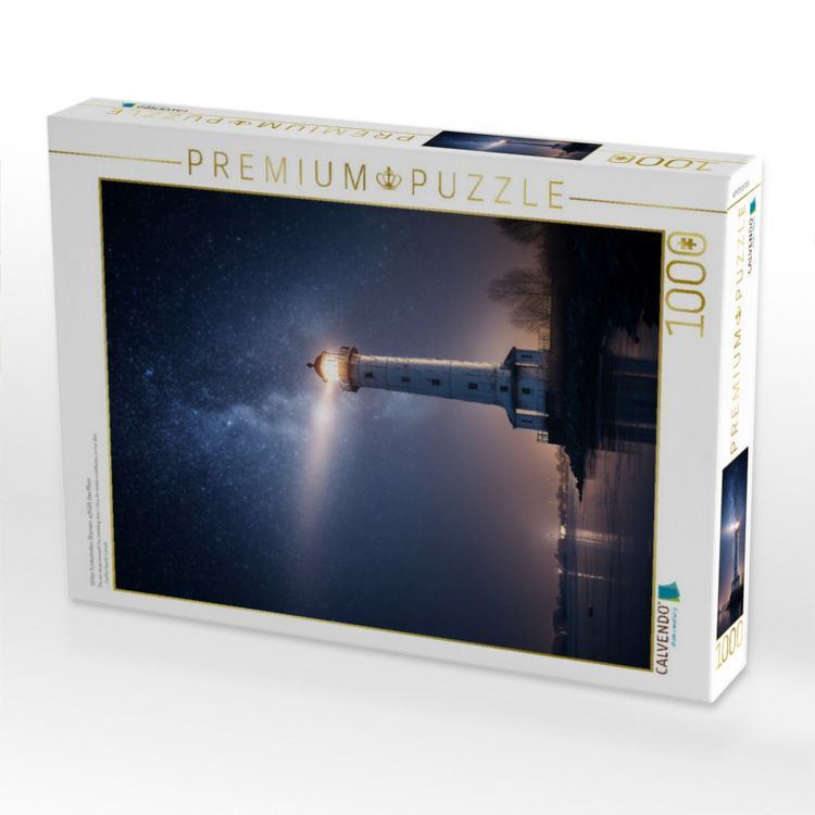 Produktbild: CALVENDO Puzzle Unter funkelnden Sternen schl&auml;ft das Meer | 1000 Teile Lege-Gr&ouml;&szlig;e 64x48cm Foto-Puzzle f&uuml;r gl&uuml;ckliche Stunden