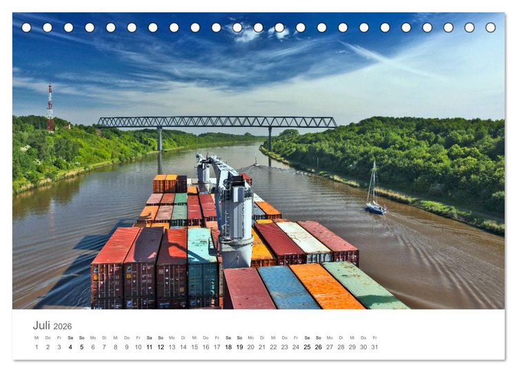Produktbild: Faszination Schifffahrt - Schiffspassagen (Tischkalender 2026 DIN A5 quer), CALVENDO Monatskalender