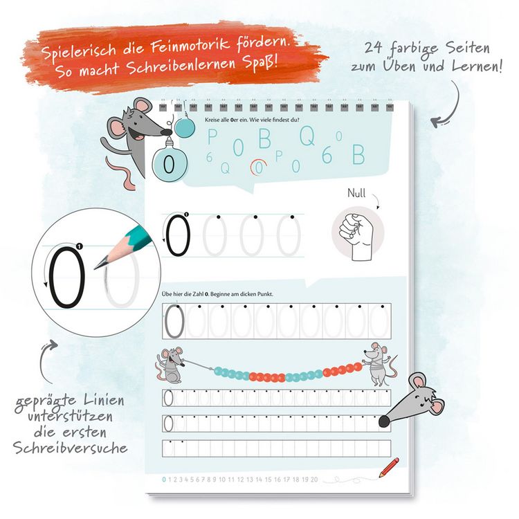 Produktbild: Tr&ouml;tsch Mein Spurrillenblock Zahlen &Uuml;bungsbuch