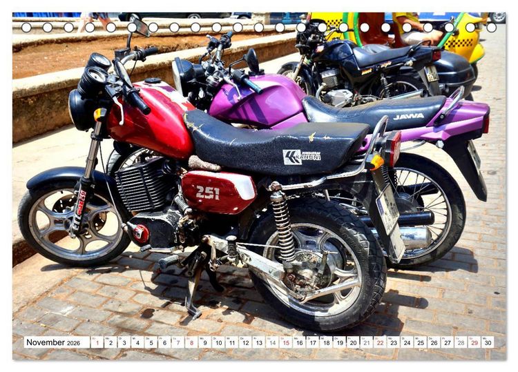 Produktbild: MZ ETZ 251 - Letztes Motorrad der DDR (Tischkalender 2026 DIN A5 quer), CALVENDO Monatskalender