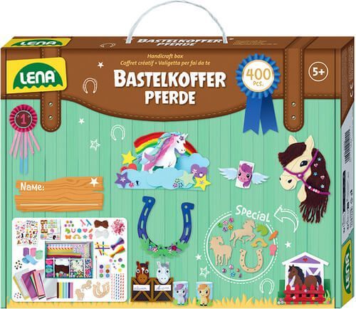 Produktbild: LENA 42669 - Bastelkoffer Pferde, Premium