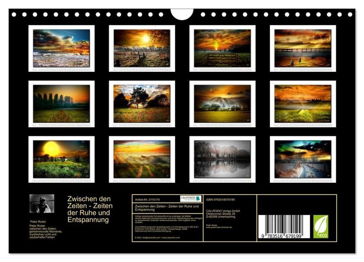 Produktbild: Zwischen den Zeiten - Zeiten der Ruhe und Entspannung (Wandkalender 2026 DIN A4 quer), CALVENDO Monatskalender