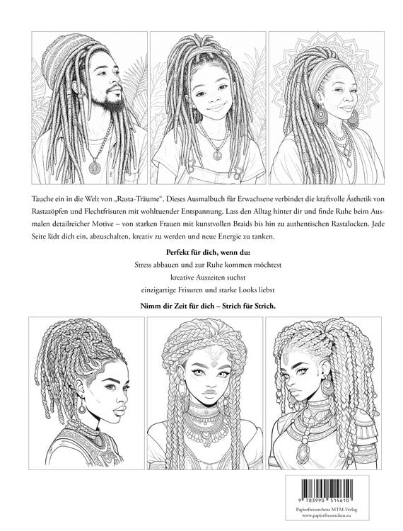 Produktbild: Rasta-Tr&auml;ume - Rastaz&ouml;pfe, Braids & kreative Flechtfrisuren