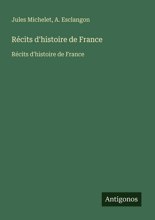 Produktbild: R&eacute;cits d'histoire de France
