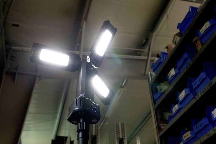 Produktbild: Ansmann Triohead 7000R Akku-Baustrahler 66 W 7000 lm Neutralwei&szlig; 1600-0697
