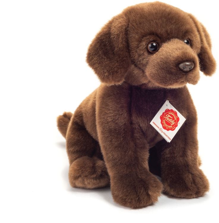 Produktbild: Teddy Hermann 91958 - Labrador braun sitzend, Stofftier, Pl&uuml;schtier, 25cm