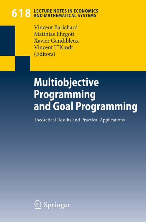 Produktbild: Multiobjective Programming and Goal Programming