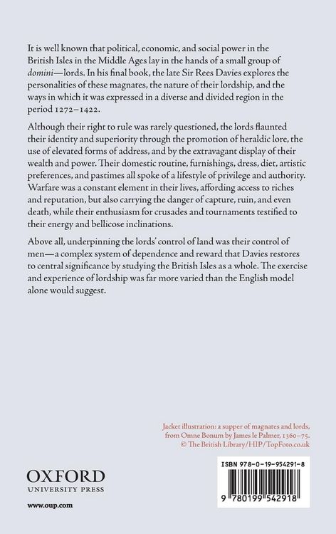 Produktbild: Lords and Lordship in the British Isles in the Late Middle Ages