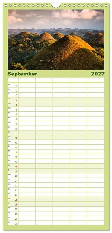 Produktbild: Familienplaner 2027 - Magische Natur - Unsere sch&ouml;ne Welt mit 5 Spalten (Wandkalender, 21 x 45 cm) CALVENDO