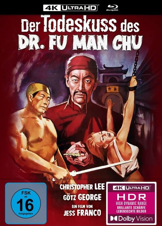 Produktbild: Der Todeskuss des Dr. Fu Man Chu - 2-Disc Limited Collector's Edition Mediabook (4K Ultra HD + Blu-ray)