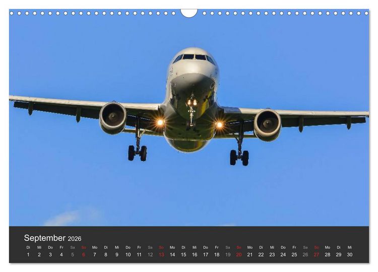 Produktbild: Verkehrsflugzeuge (Wandkalender 2026 DIN A3 quer), CALVENDO Monatskalender