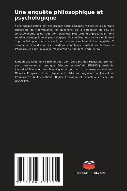 Produktbild: Une enqu&ecirc;te philosophique et psychologique