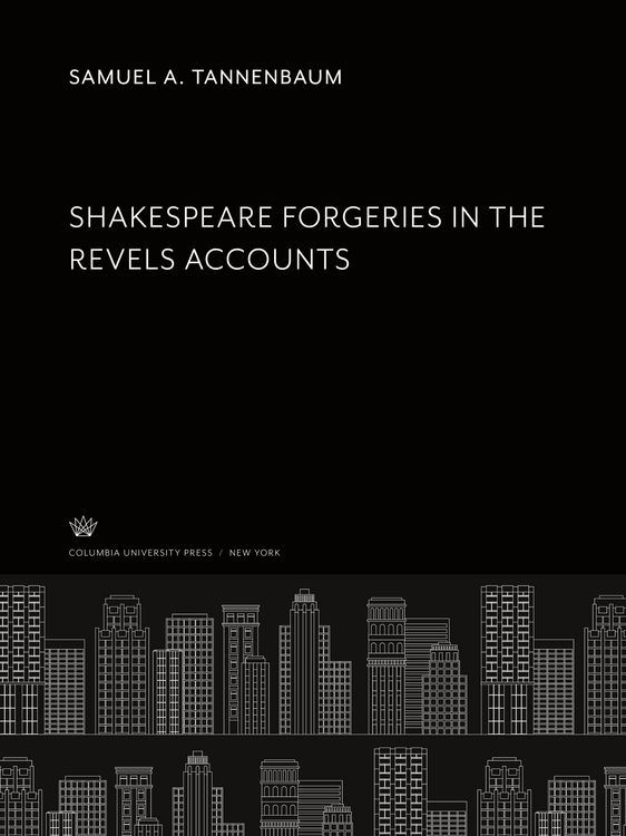 Produktbild: Shakspere Forgeries in the Revels Accounts