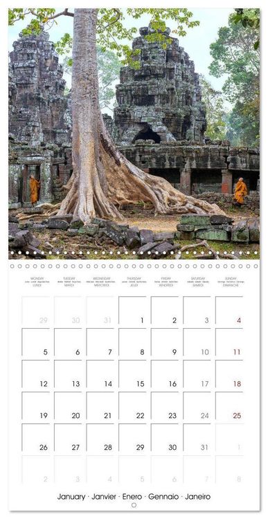 Produktbild: CAMBODIA Amazing Planet (Wall Calendar 2026 12 &times; 12 Inch) CALVENDO 12 Month Wall Calendar