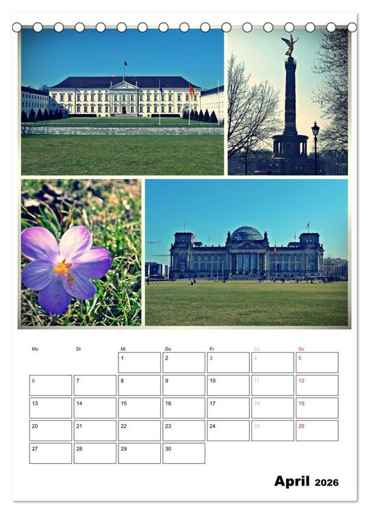 Produktbild: BERLIN / Planer (Tischkalender 2026 DIN A5 hoch), CALVENDO Monatskalender