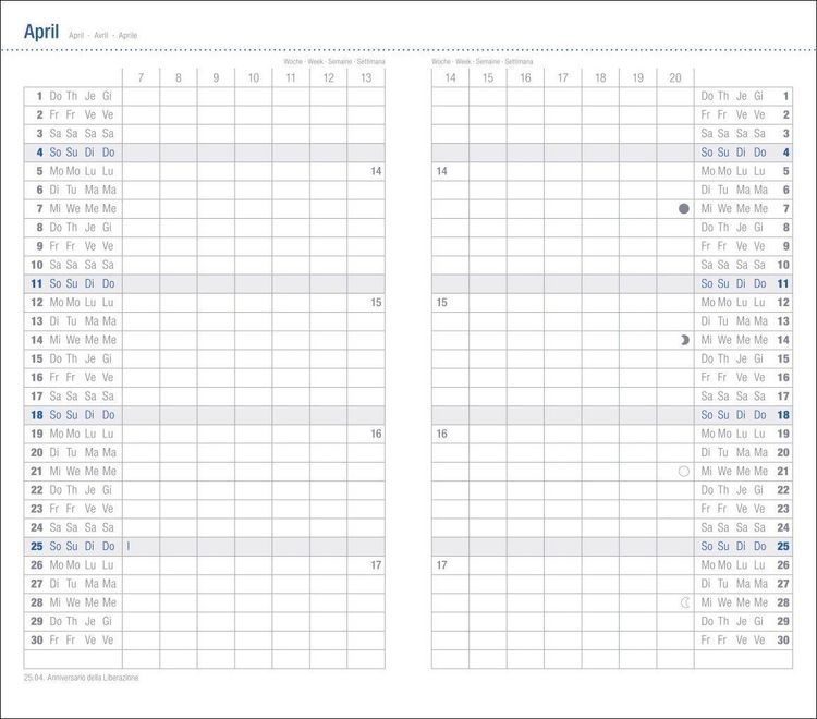 Produktbild: Monats-Taschenkalender, schwarz 2027