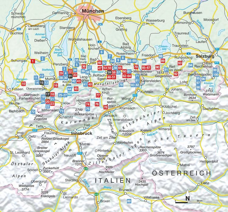 Produktbild: 100 Bergtouren f&uuml;r Langschl&auml;fer Bayerische Voralpen