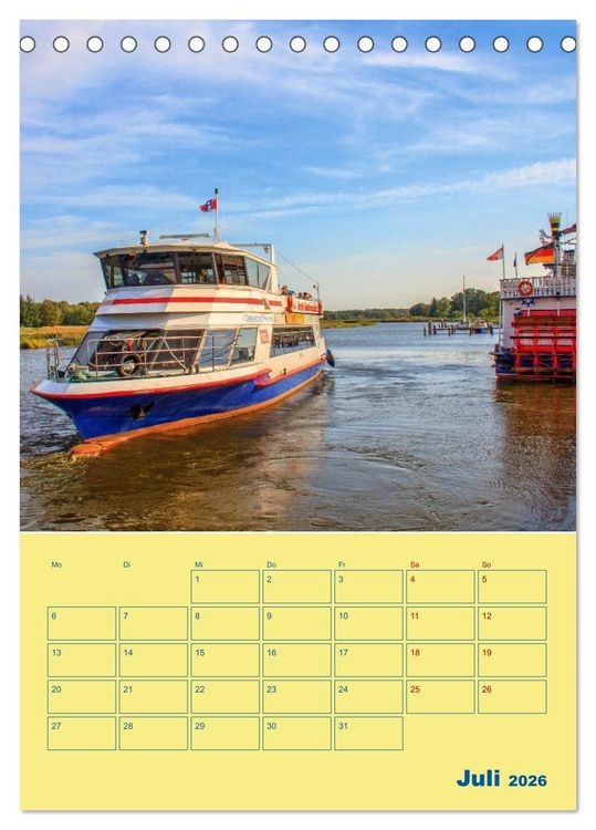 Produktbild: Sehnsuchtsort Fischland-Dar&szlig;-Zingst (Tischkalender 2026 DIN A5 hoch), CALVENDO Monatskalender