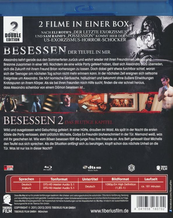 Produktbild: Besessen 1 & 2 - Doppelbox [2 BRs]