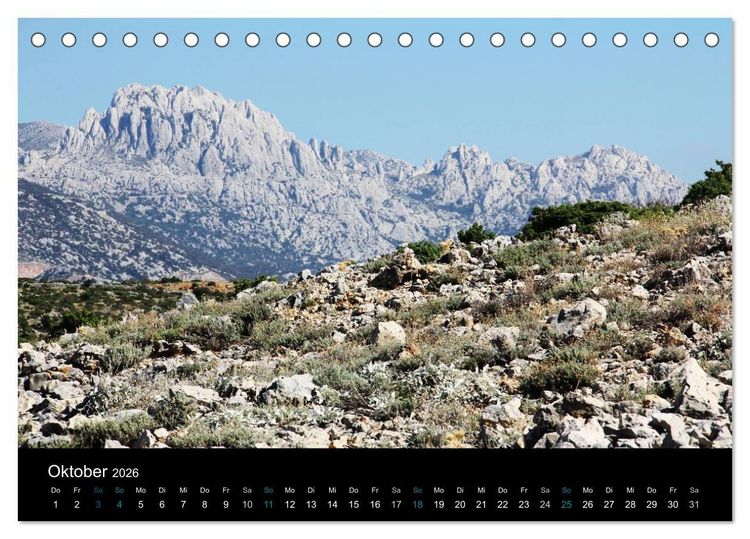 Produktbild: Kroatien (Tischkalender 2026 DIN A5 quer), CALVENDO Monatskalender
