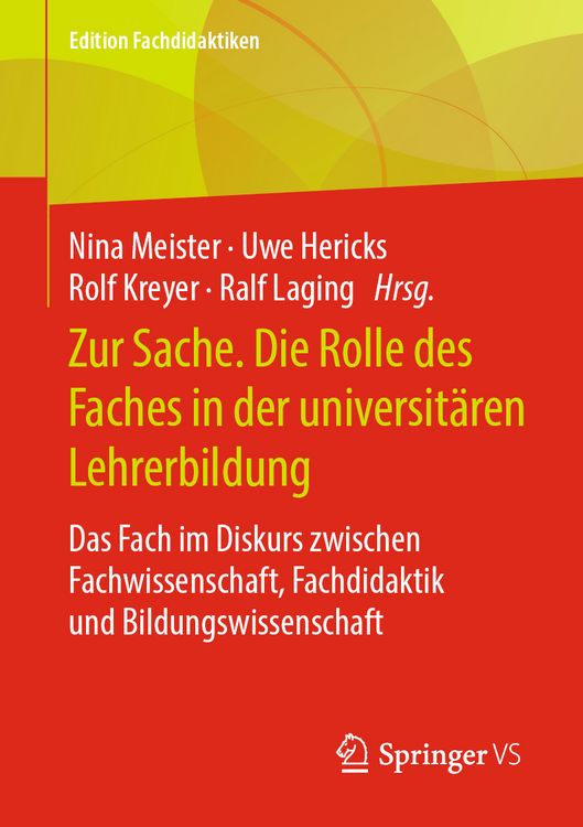 Produktbild: Zur Sache. Die Rolle des Faches in der universit&auml;ren Lehrerbildung