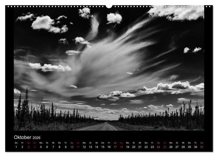 Produktbild: Soultouch - Schwarzwei&szlig; Landschaften, die die Seele ber&uuml;hren (hochwertiger Premium Wandkalender 2026 DIN A2 quer), Kunstdruck in Hochglanz