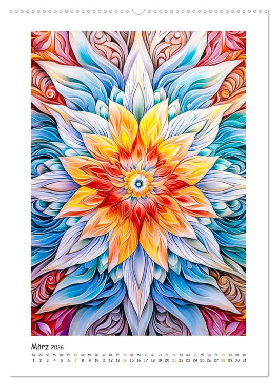 Produktbild: Zauberhafte Mandalas (hochwertiger Premium Wandkalender 2026 DIN A2 hoch), Kunstdruck in Hochglanz