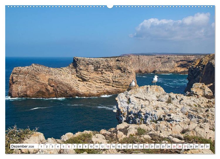 Produktbild: Algarve - Die sch&ouml;nste K&uuml;ste Europas (Wandkalender 2026 DIN A2 quer), CALVENDO Monatskalender