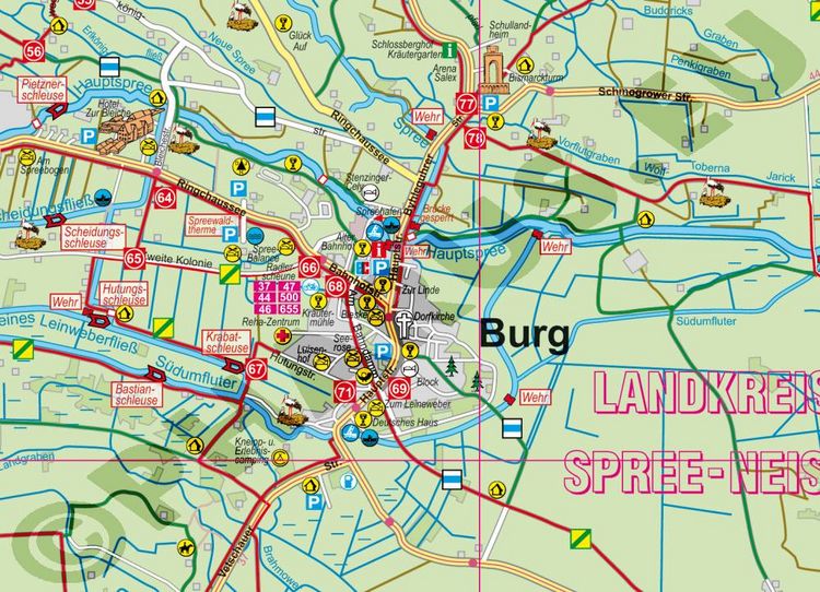 Produktbild: Pharus-Plan Spreewald 1:40000