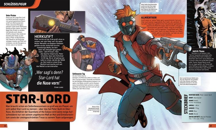 Produktbild: MARVEL Guardians of the Galaxy Helden, Schurken, Schaupl&auml;tze und Geschichten