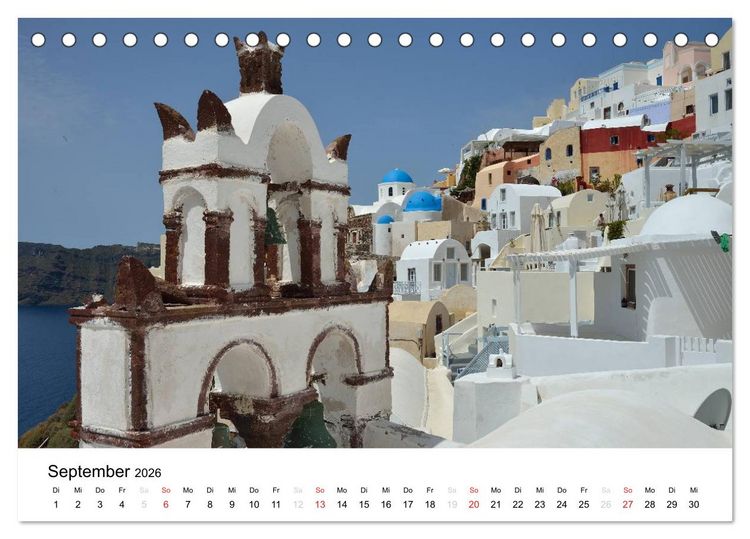 Produktbild: Kirchen und Kl&ouml;ster Griechenlands (Tischkalender 2026 DIN A5 quer), CALVENDO Monatskalender