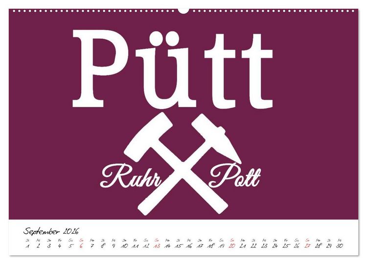 Produktbild: Ruhrpott Vokabeln (hochwertiger Premium Wandkalender 2026 DIN A2 quer), Kunstdruck in Hochglanz