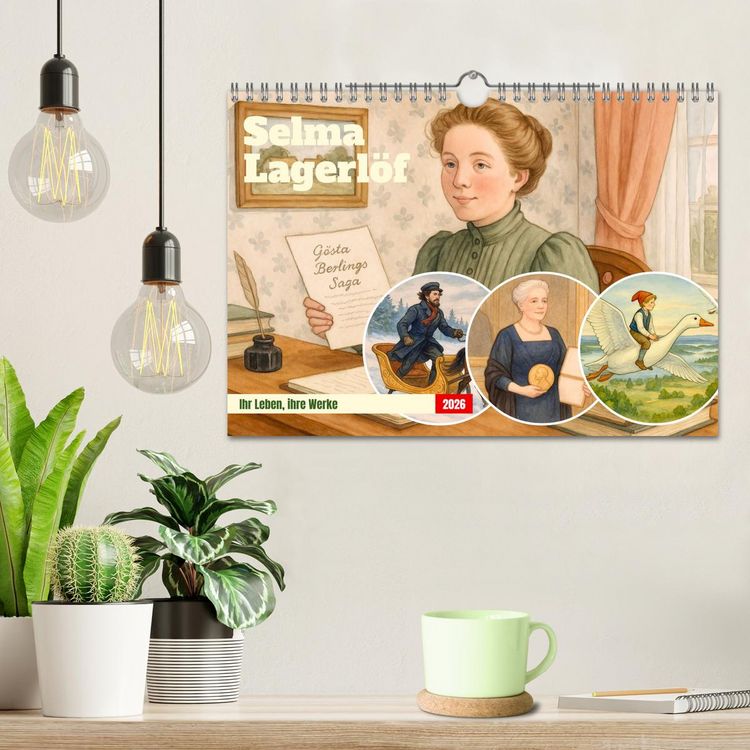 Produktbild: Selma Lagerl&ouml;f (Wandkalender 2026 DIN A4 quer), CALVENDO Monatskalender