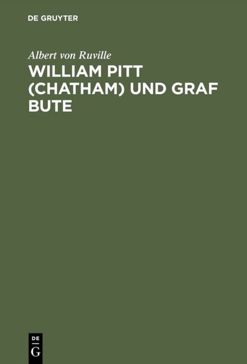 Produktbild: William Pitt (Chatham) und Graf Bute