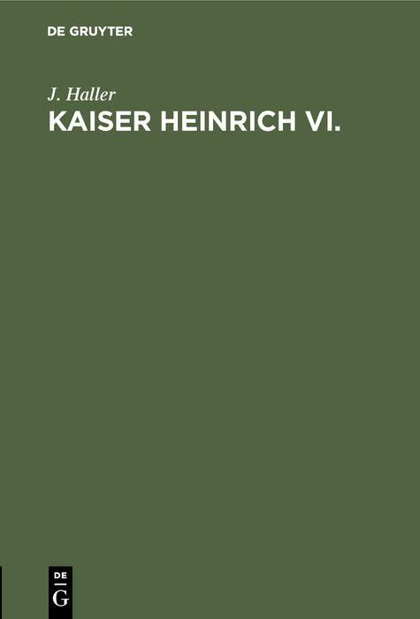 Produktbild: Kaiser Heinrich VI.