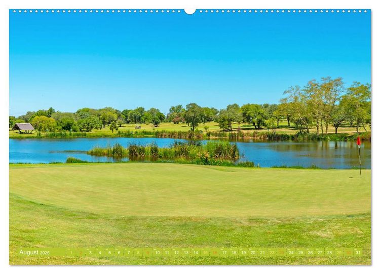 Produktbild: Einladung zum Golf (hochwertiger Premium Wandkalender 2026 DIN A2 quer), Kunstdruck in Hochglanz